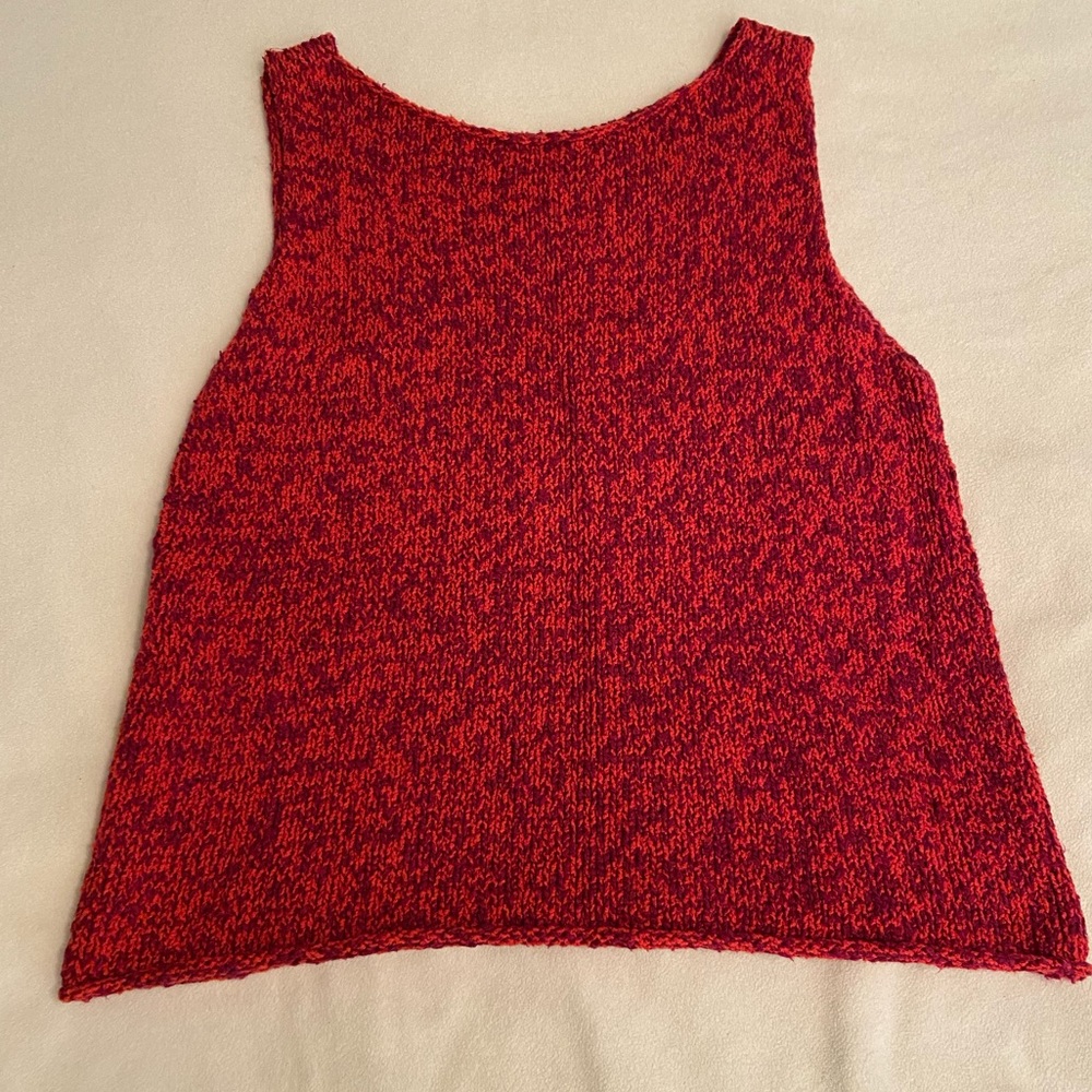 Eileen Fisher Heavy Knit Cotton Tank Top